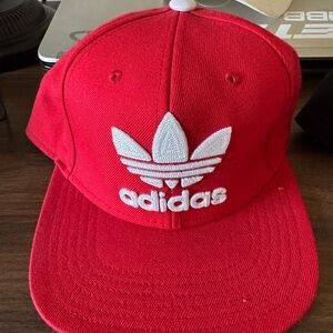 Adidas Red Cap with White Logo